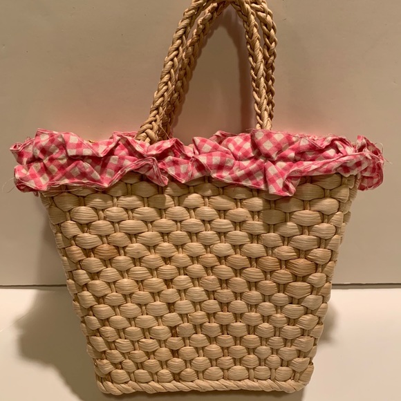 ADORABLE YOUNG GIRL’S PETITE STRAW PURSE. - Picture 2 of 6